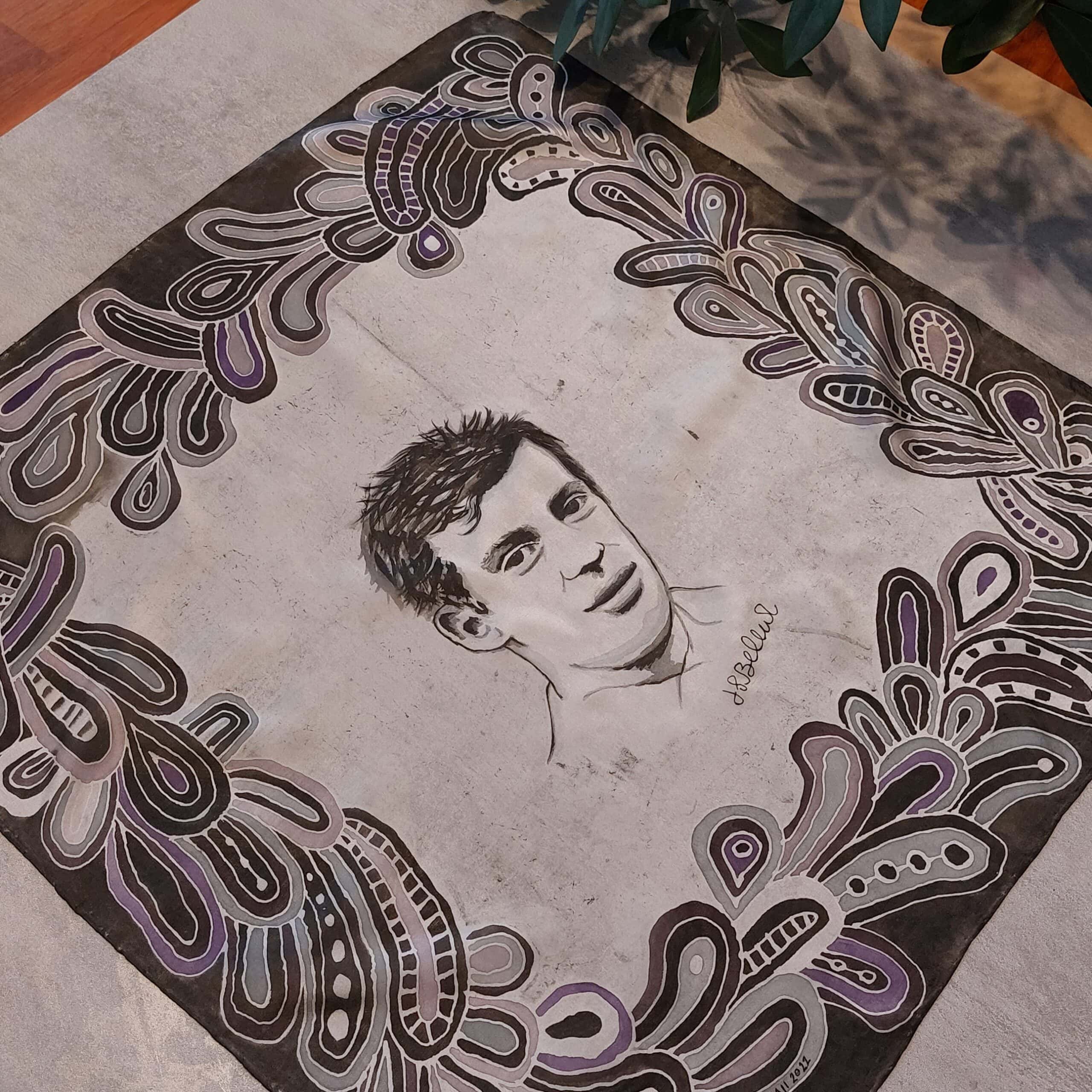 Hedvábný šátek 85b
